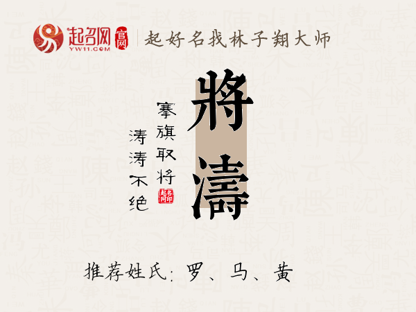 将涛名字寓意