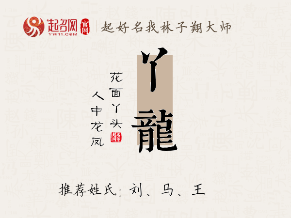 丫龙名字寓意