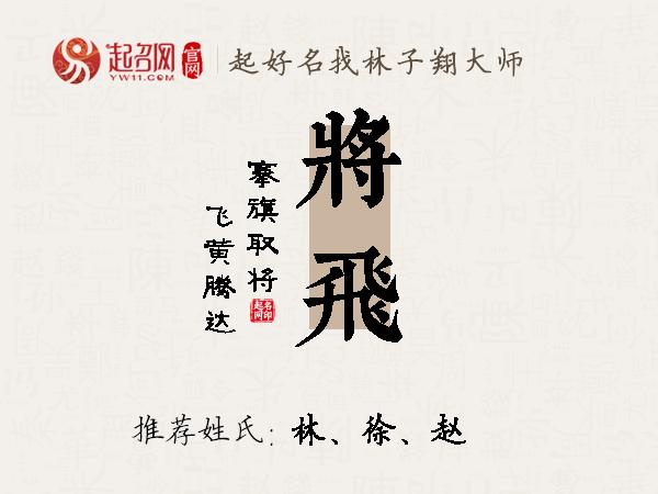 将飞名字寓意