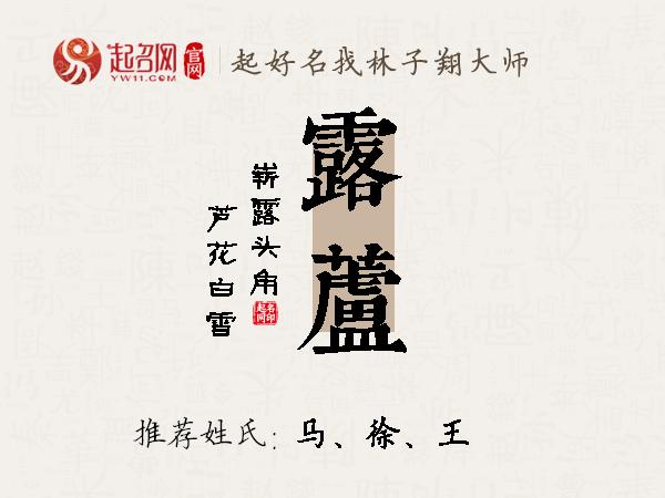 露芦名字寓意